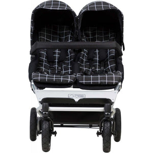 Mountain Buggy Duet & Twin Carrycot Bundle - Grid