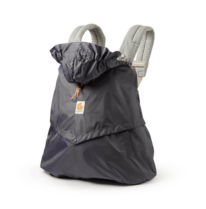 Ergobaby Rain & Wind Cover | Charcoal | Baby Carrier Accessory | Front