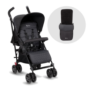 Silver cross top umbrella buggy