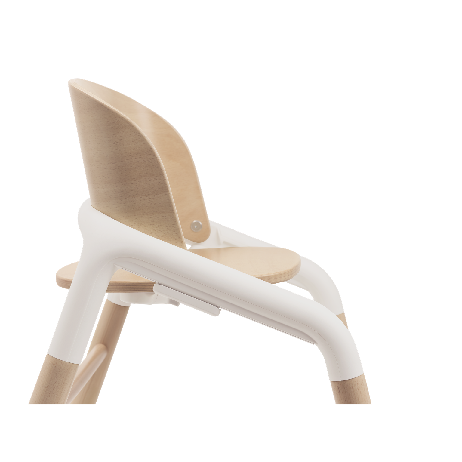 Bugaboo Giraffe Highchair with Baby Set, Pillow & Tray | Neutral Wood/White & Arctic White | Direct4baby | Free Delivery