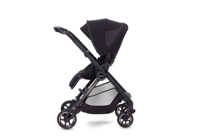 Silver Cross Dune Pushchair, First Bed Folding Carrycot & Dream i-Size Travel Pack - Space Black  (FREE Carrycot Stand)