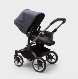 Bugaboo Donkey 5 Mono Complete Pushchair & Carrycot - Graphite / Stormy Blue