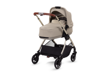 Silver Cross Dune Pushchair & Compact Fold Carrycot - Stone