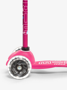 Micro Scooter Mini Deluxe LED Scooter & FREE Bell | Pink