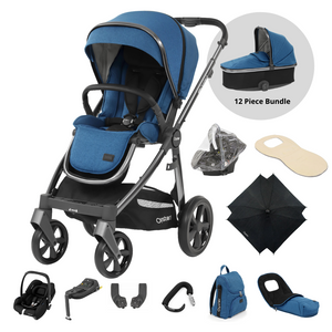 Oyster 3 Ultimate 12 Piece Maxi Cosi Cabriofix i-Size Travel System | Kingfisher