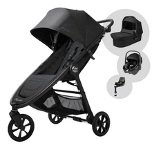 Load image into Gallery viewer, Baby Jogger City Mini GT 2 with Carrycot &amp; Maxi-Cosi Pebble 360 Travel System - Opulent Black
