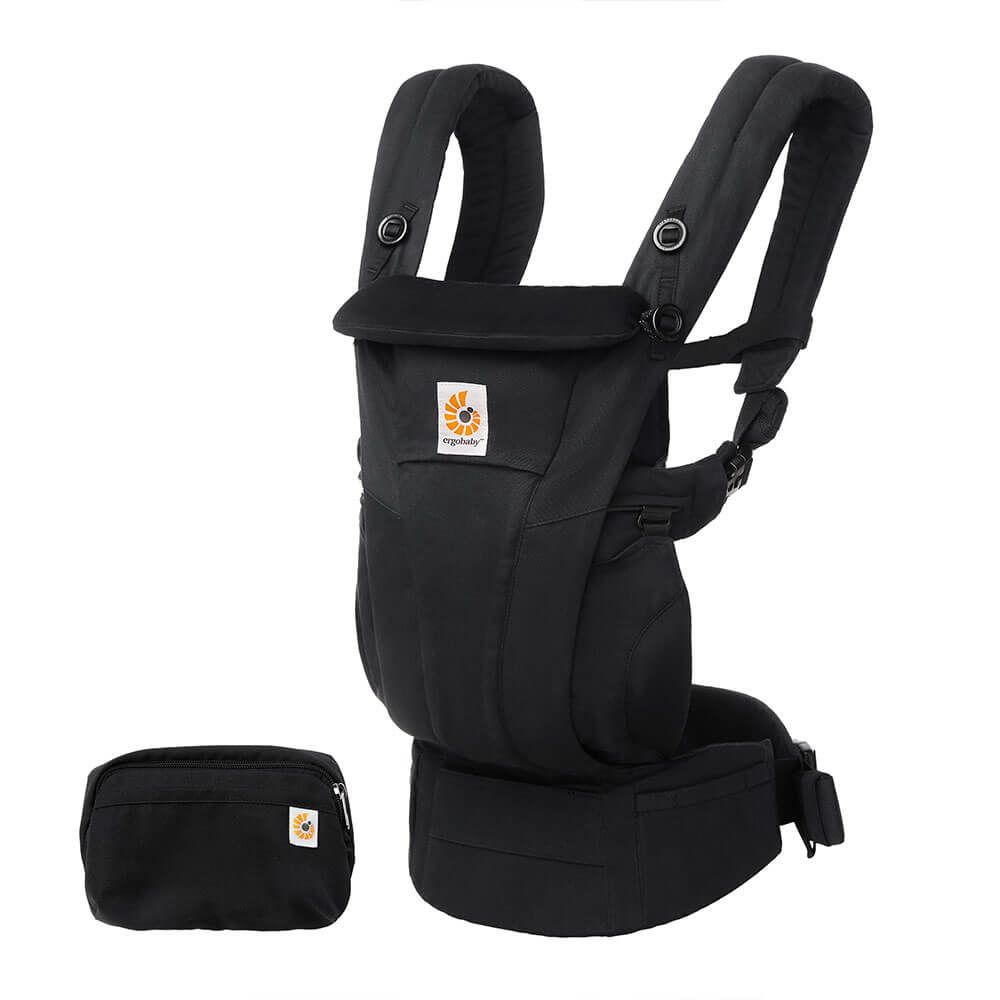 Ergobaby Omni Dream Baby Carrier | Papoose Baby Wearing | Onyx Black | Direct4Baby