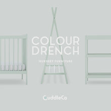 Load and play video in Gallery viewer, CuddleCo Nola Cot bed | Sage Green
