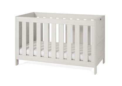 Silver Cross Alnmouth Cot Bed Angled on White Background