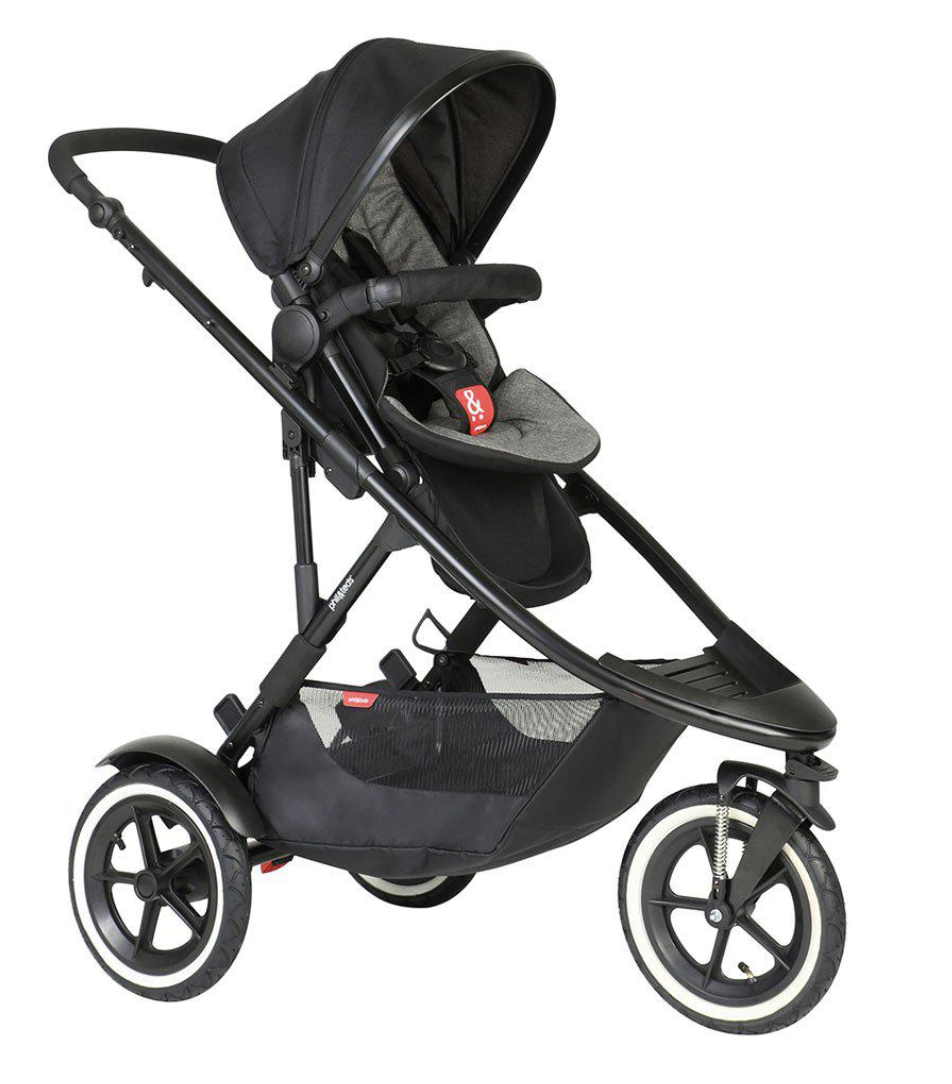 Phil & Teds Sport Verso Pushchair & Carrycot | Bundle | Grey | Direct4baby
