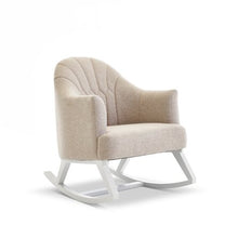 Load image into Gallery viewer, Obaby Round Back Rocking Chair - White and Oatmeal
