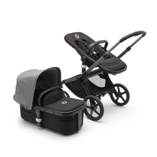 Load image into Gallery viewer, Bugaboo Fox 5 Pushchair &amp; Carrycot - Graphite/Midnight Black/Grey Melange
