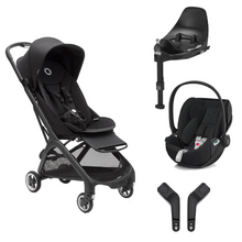 Load image into Gallery viewer, Bugaboo Butterfly Compact Stroller &amp; Cybex Cloud T Travel System - Midnight Black
