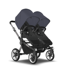 Load image into Gallery viewer, Bugaboo Donkey 5 Duo Pushchair &amp; Carrycot - Graphite / Midnight Black / Stormy Blue
