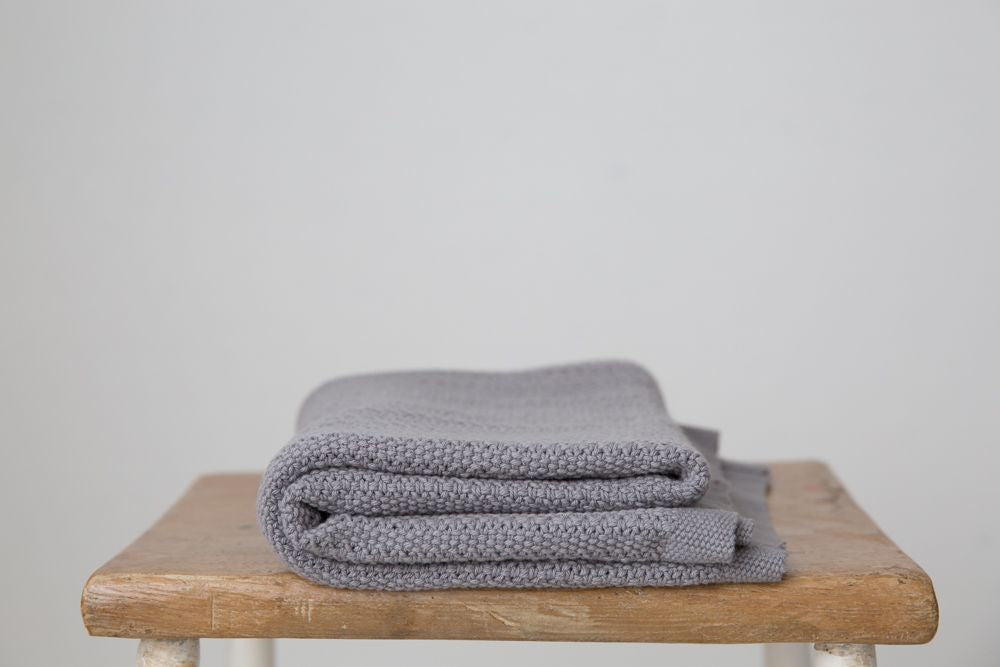 Hippychick Cellular Baby Blanket | Slate Grey