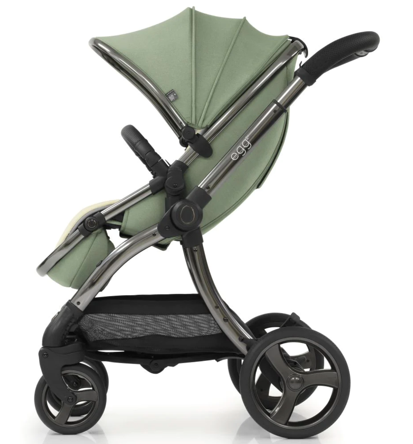 Egg 2 Twin Stroller with 2 Carrycots Seagrass Direct4baby
