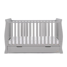 Load image into Gallery viewer, Obaby Stamford Classic Cot Bed &amp; Cot Top Changer - Warm Grey
