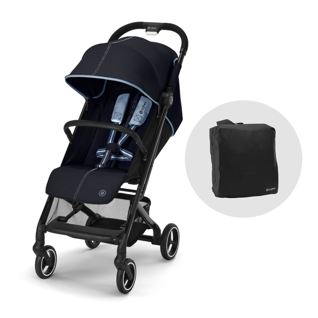 Cybex BEEZY Compact Stroller & FREE Travel Bag Ocean Blue 2023