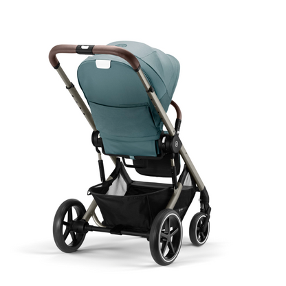 Cybex Balios S Lux Pushchair - Sky Blue | Taupe | Back view