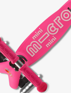 Micro Scooter Mini Deluxe LED Scooter | Pink (FREE Pink Scooter Strap)