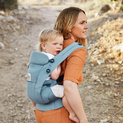 Ergobaby Omni Dream Baby Carrier | Slate Blue & All-Weather Cover