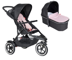 Phil & Teds Sport V6 Pushchair with Carrycot Bundle | Pink