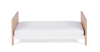 Load image into Gallery viewer, Silver Cross Finchley Oak Toddler Bed on white background

