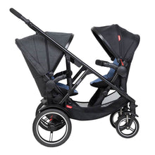 Load image into Gallery viewer, Phil &amp; Teds Voyager V6 Double Pushchair - Charcoal Grey
