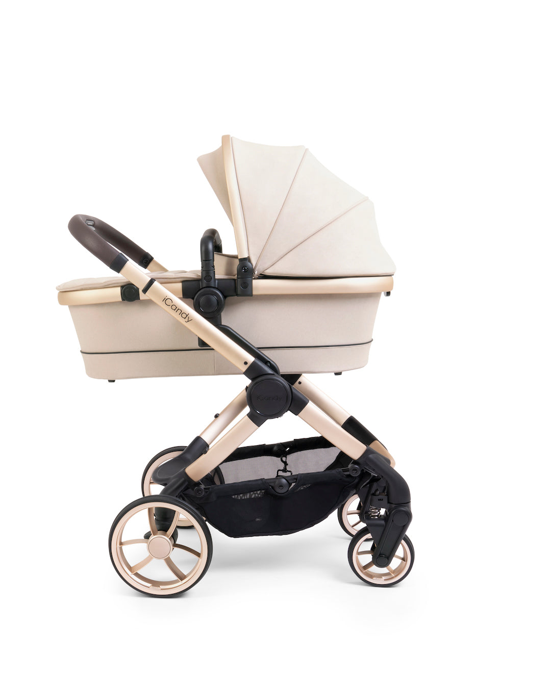 iCandy Peach 7 Pushchair & Cybex Cloud T Travel System - Biscotti | Blonde Chassis