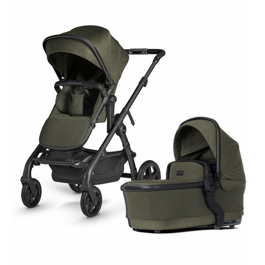 Silver Cross Wave Pushchair & Carrycot - Cedar Green (FREE Carrycot Stand)