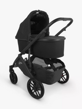 Load image into Gallery viewer, UPPAbaby Vista Pushchair &amp; Maxi Cosi Cabriofix i-Size Travel System | Jake (Black/Carbon/Black Leather)
