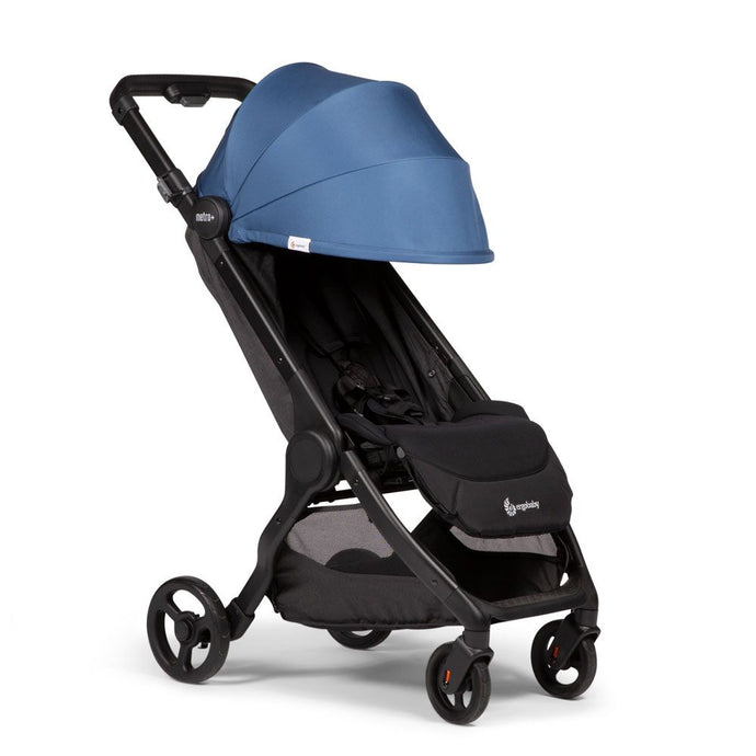 Ergobaby Metro+ Stroller | Compact Lightweight | Azure Blue | Slate Grey | Direct4baby