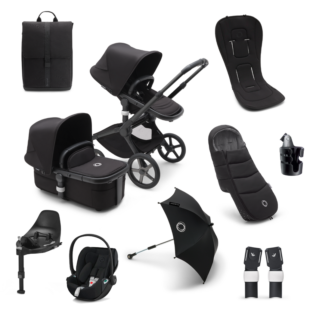 Bugaboo Fox 5 Ultimate Cybex Cloud T Travel System Black