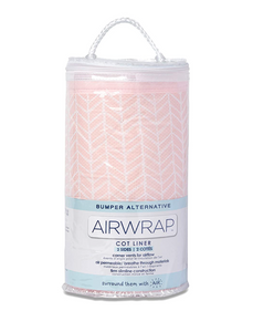 Airwrap 2 Sided Cot Bumper | Soho Pink