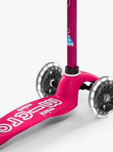 Micro Scooter Mini Deluxe LED Scooter & FREE Bell | Pink