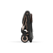 Load image into Gallery viewer, Cybex Coya Platinum Compact Stroller | Mirage Grey on Rose Gold
