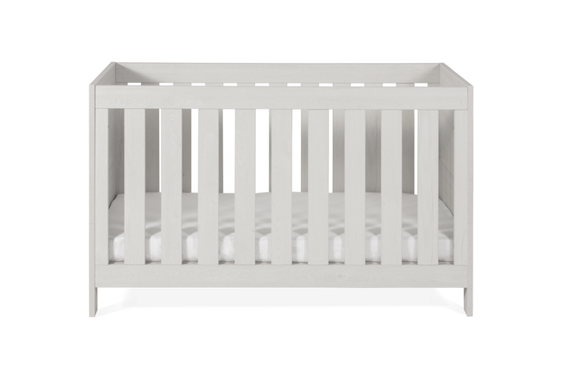 Silver Cross Alnmouth Cot Bed Straight on White Background