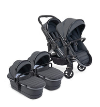 Load image into Gallery viewer, iCandy Peach 7 Twin Pushchair | Dark Grey | Phantom | Direct4baby | Free Delivery
