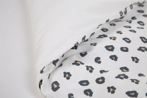 Childhome Leopard Print Jersey Cotbed Duvet Set