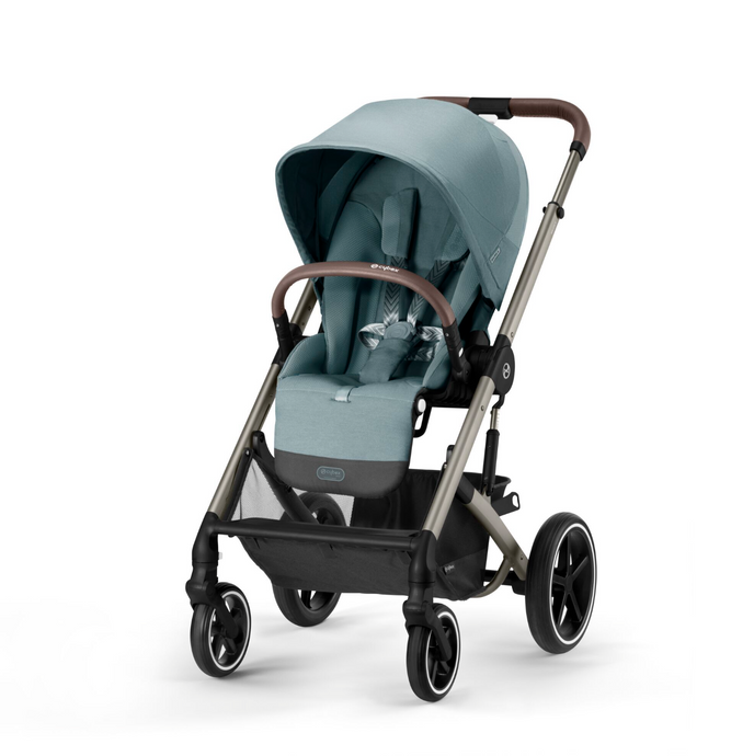 Cybex Balios S Lux Pushchair - Sky Blue | Taupe | Diagonal view