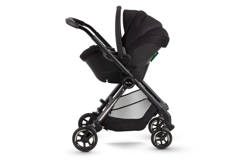 Silver Cross Dune Pushchair, First Bed Carrycot, Dream i-Size Ultimate Pack - Space Black (FREE Carrycot Stand)