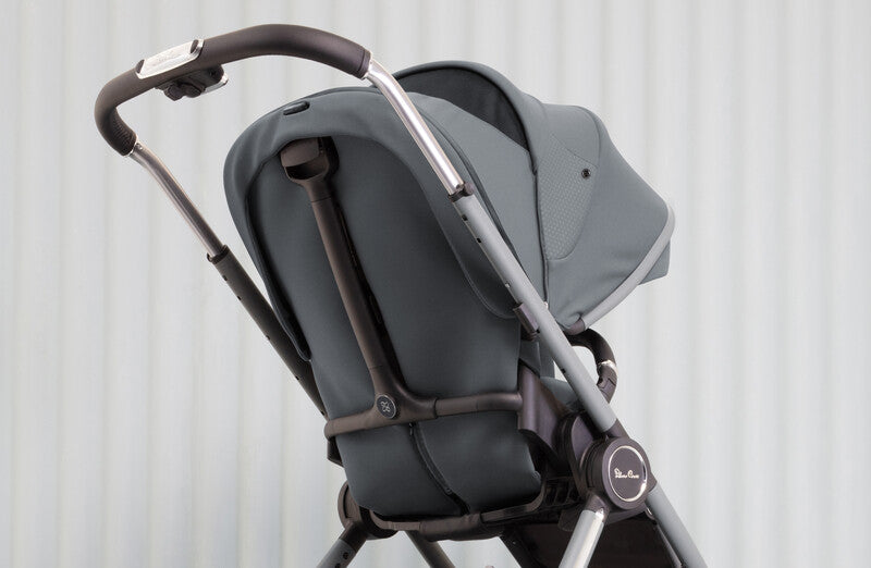 Silver Cross Dune Pushchair & First Bed Folding Carrycot - Glacier (FREE Carrycot Stand)