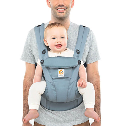Ergobaby Omni Dream Baby Carrier | Slate Blue & All-Weather Cover