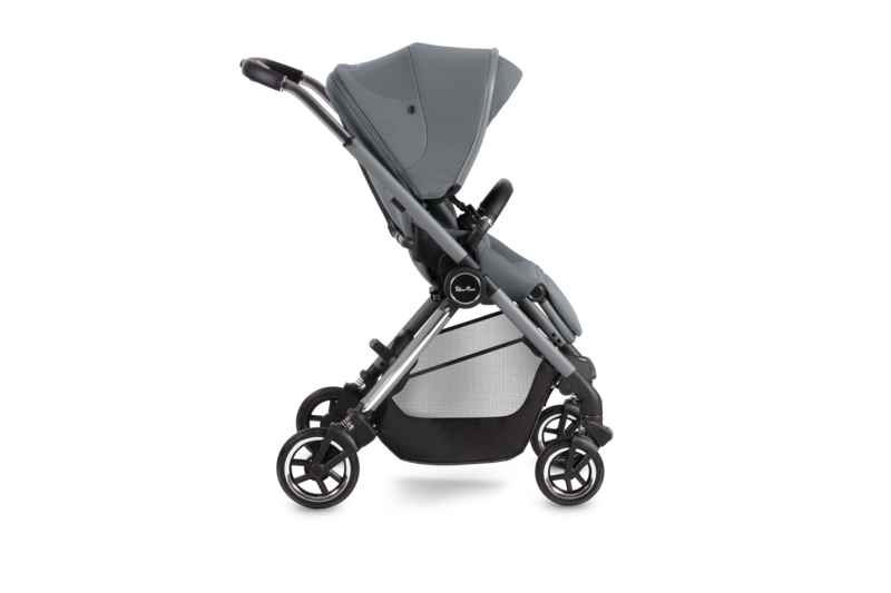 Silver Cross Dune Pushchair, First Bed Carrycot, Dream i-Size Ultimate Bundle - Glacier Grey 
