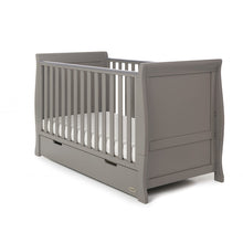 Load image into Gallery viewer, Obaby Stamford Classic Cot Bed + Breathable Mattress- Taupe
