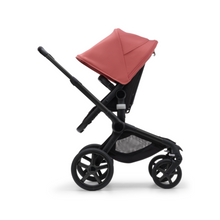 Load image into Gallery viewer, Bugaboo Fox 5 Pushchair &amp; Carrycot - Black/Midnight Black/Sunrise Red
