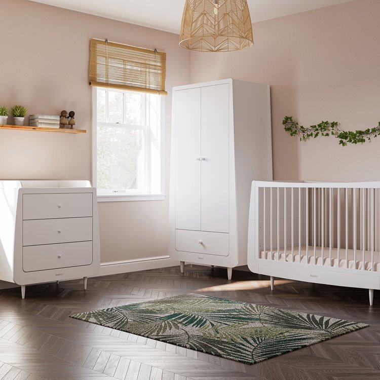 SnuzKot Skandi 3pc Nursery Furniture Set | White