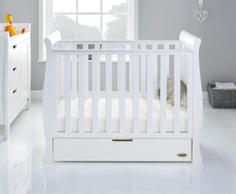 Load image into Gallery viewer, Obaby Stamford Space Saver Cot | White

