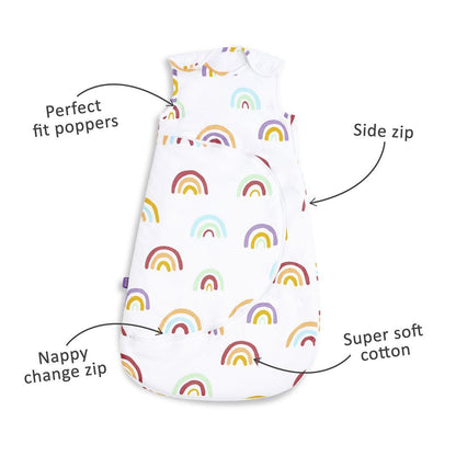 SnuzPouch Sleeping Bag, 2.5 Tog (0-6 Months) - Rainbow