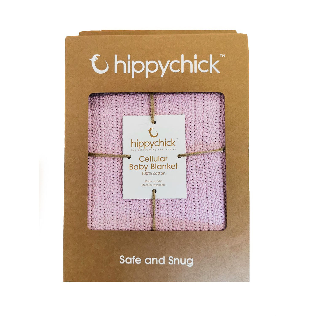 Hippychick Cellular Baby Blanket | Dusky Pink | Direct 4 Baby